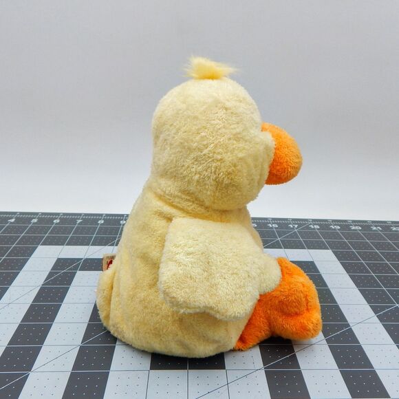 Ty Pluffies Waddler Yellow Duck Plush TyLux 2008 8 Inch Stuffed Animal with Tag - Picture 5 of 11
